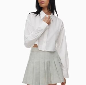 Nwt! Aritzia Sunday Best Poppy Poplin Shirt